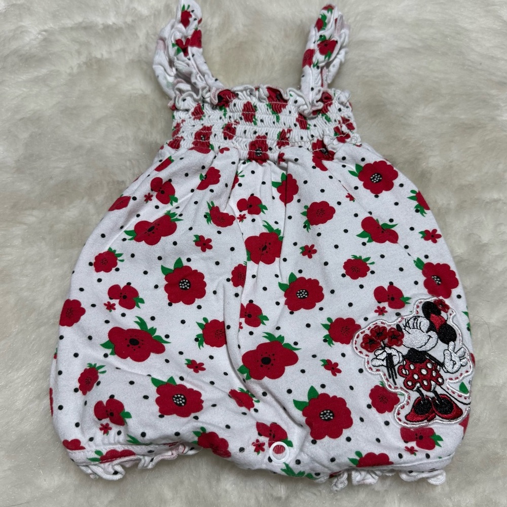 Vintage Disney Parks Minnie Mouse Infant Bodysuit